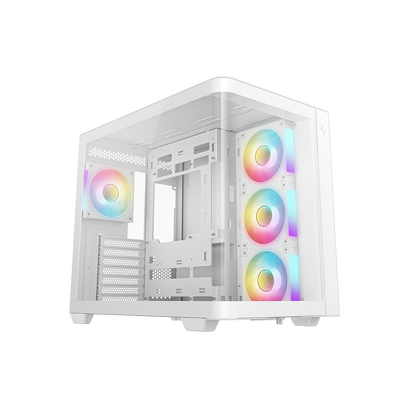DeepCool CG530U 4F WH ATX Curved Glass Panoramic Case White — Buy in Cyprus with Fast Delivery