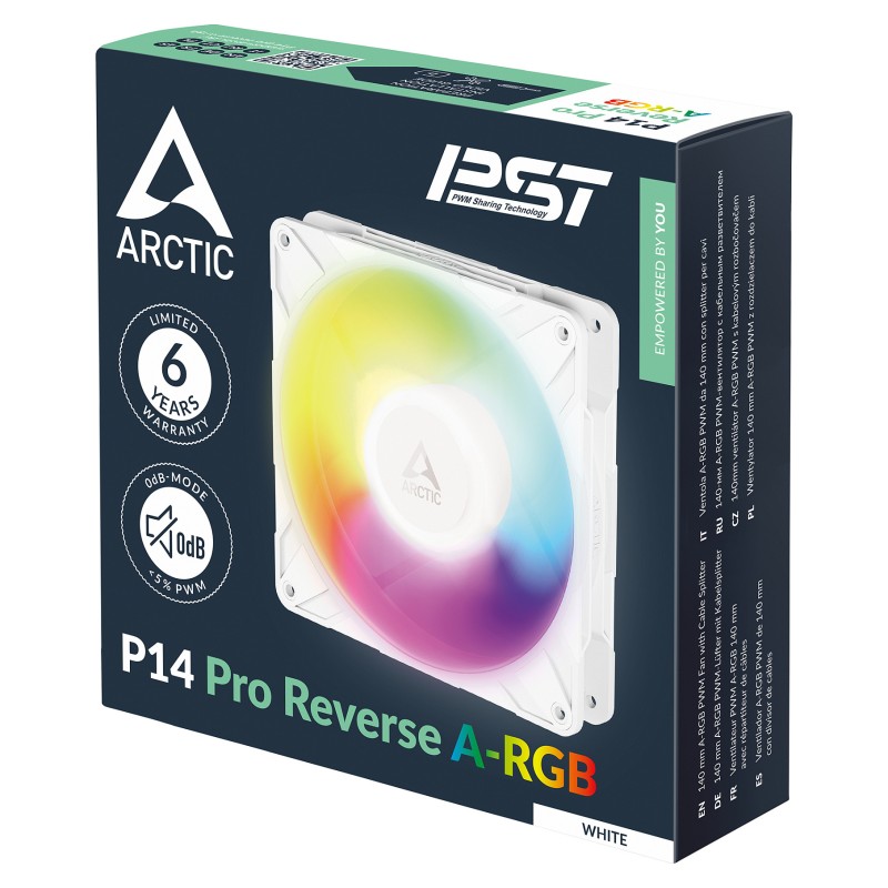 ARCTIC P14 Pro Reverse PWM Lüfter A-RGB 3 Pack White — Buy in Cyprus with Fast Delivery