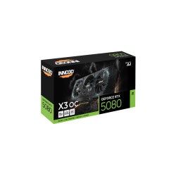 Inno3D GeForce RTX 5080 X3 OC - 16GB GDDR7, 2640 MHz Boost — Buy in Cyprus with Fast Delivery
