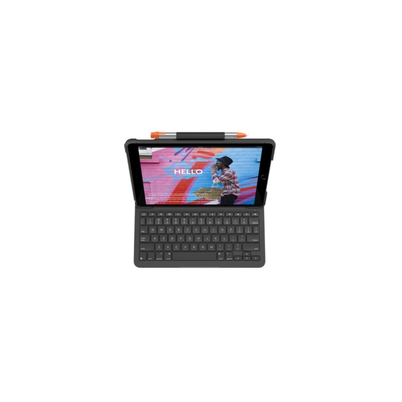 Logitech Slim Folio Keyboard Case - 920-009474 - Graphite, Bluetooth, German QWERTZ for iPad Pro 11-inch (1st gen)