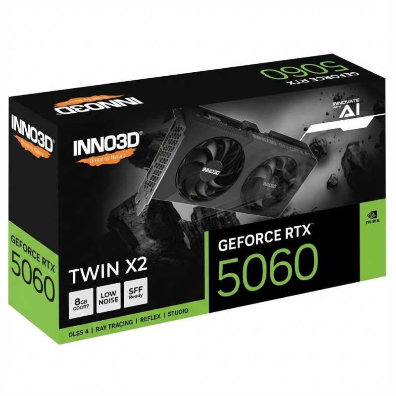 RTX 5060 8GB Inno3D Twin X2 OC V2 GDDR7 — Buy in Cyprus with Fast Delivery