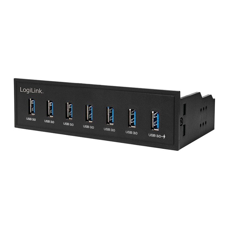 Logilink USB HUB 3.0. 7-Port. 5.25' intern + Schnelladeport — Buy in Cyprus with Fast Delivery