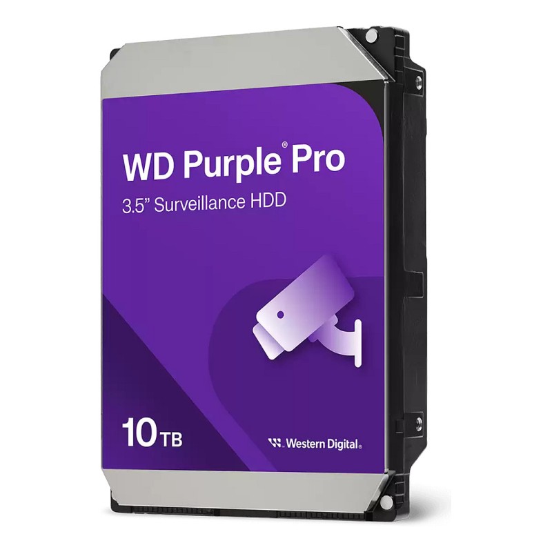 Western Digital Purple Pro 10TB - 7200 RPM 512MB SATA III 3.5" Surveillance HDD - WD102PURP (Bulk)