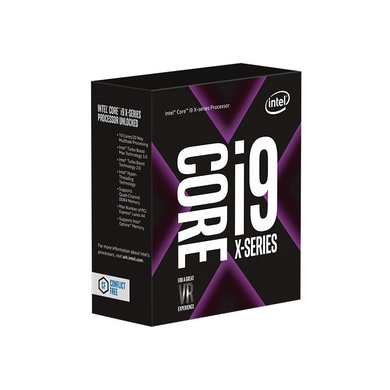 Intel Core i9-10900X - LGA2066 - 10-Core/20-Thread, 3.7 GHz (4.7 GHz Turbo), 165W, DDR4 Quad-Channel