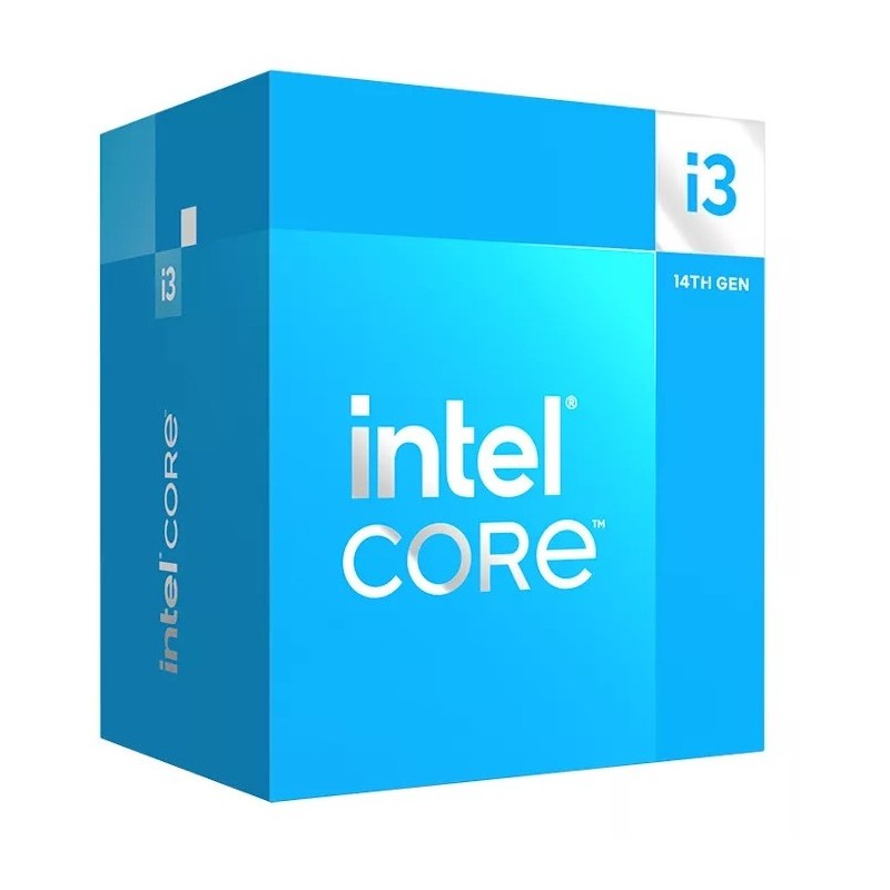 Intel Core i3 - i3-14100F - LGA1700, 4C/8T 3.5–4.7GHz, DDR4/DDR5, PCIe 5.0, No iGPU — Buy in Cyprus with Fast Delivery