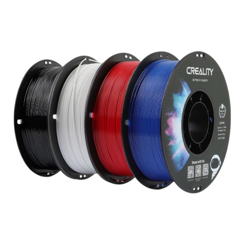 Creality CR-PETG Value Pack 4kg - Black & White & Red & Blue 3D Printer Filament — Buy in Cyprus with Fast Delivery