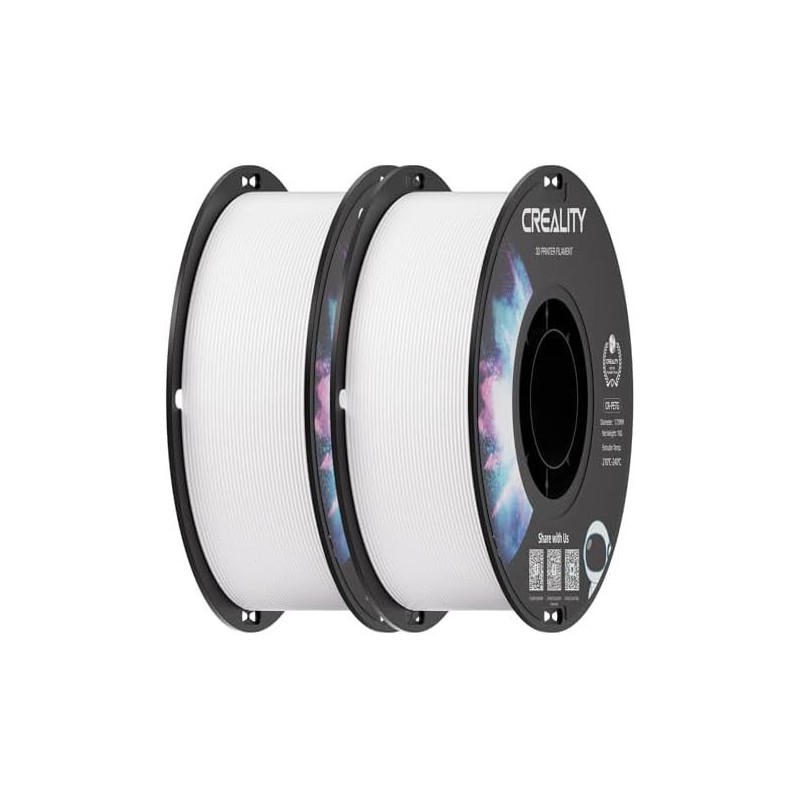 Creality CR-PETG Value Pack 2kg - 2x White 3D Printer Filament — Buy in Cyprus with Fast Delivery