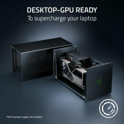 Razer Core X V2 - GPU Enclosure (eGPU)- Thunderbolt 4 5 & USB 4 - 4 Slot NVIDIA AMD PCIe 4 - 140W PD