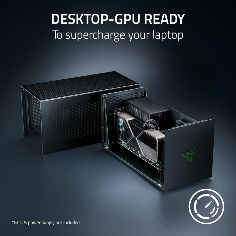 Razer Core X V2 - GPU Enclosure (eGPU)- Thunderbolt 4 5 & USB 4 - 4 Slot NVIDIA AMD PCIe 4 - 140W PD