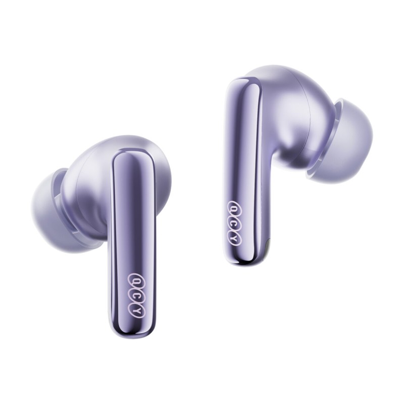 QCY Melobuds N70i ANC Purple - 56db ANC TWS Hi-Res Earbuds LDAC BT 6.0 IPX5 Wireless charge 50h