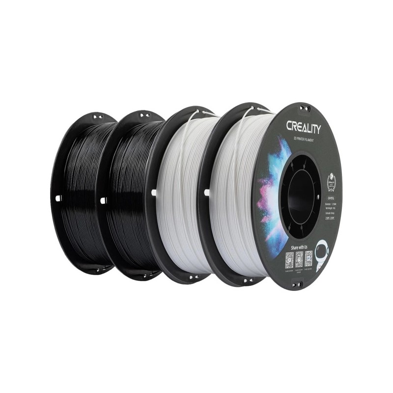Creality CR-PETG Value Pack 4kg - 2x Black & 2x White 3D Printer Filament — Buy in Cyprus with Fast Delivery