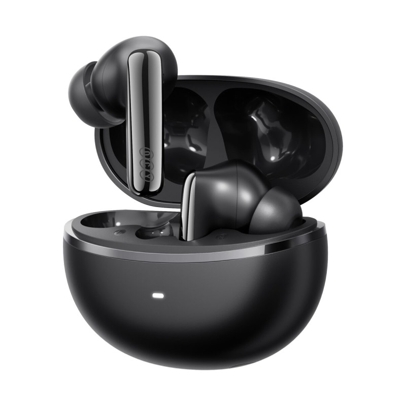 QCY Melobuds N70i ANC Black - 56db ANC TWS Hi-Res Earbuds LDAC BT 6.0 IPX5 Wireless charge 50h