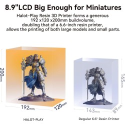 Creality Halot Play - 4k Piocreat Resin Printer fast 60mm h 130x82x160mm — Buy in Cyprus with Fast Delivery