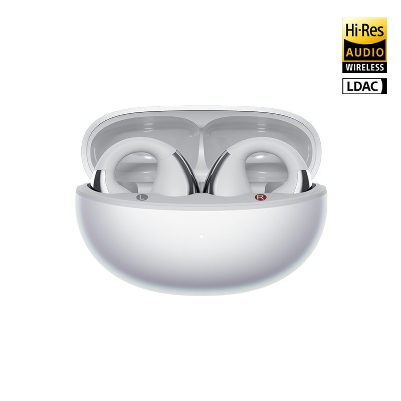 QCY Crossky C30S White (QT33S) Open Ear BT6.0 LDAC AAC SBC Earbuds 40h Call noise AI cancelation Dua