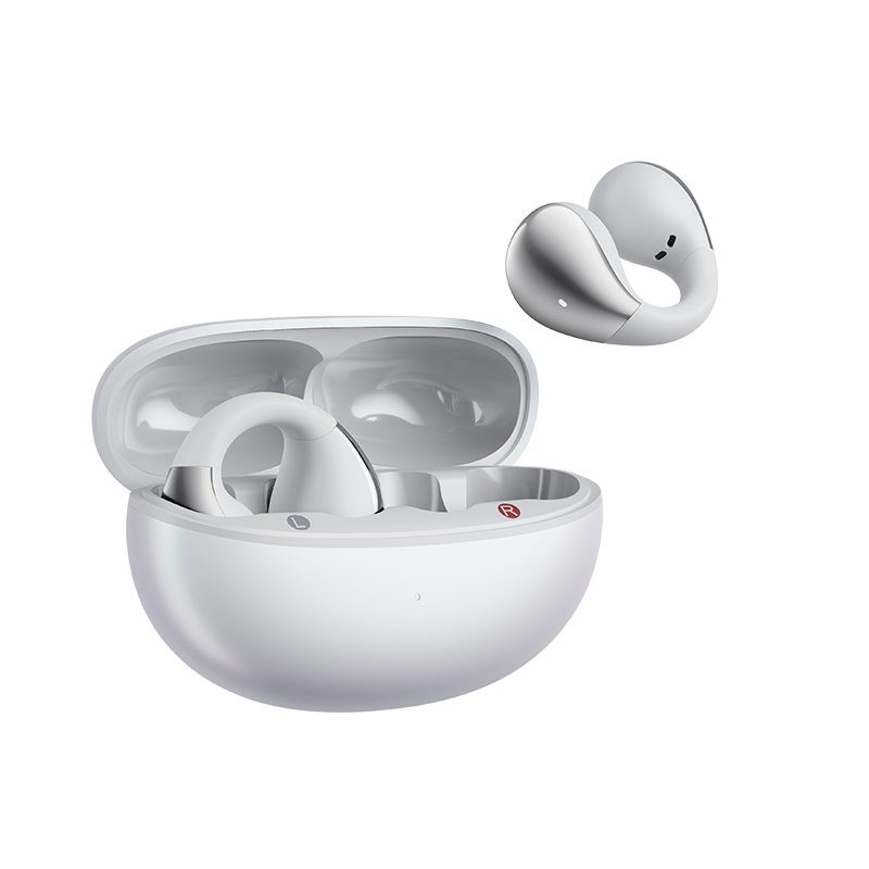 QCY Crossky C30S White (QT33S) Open Ear BT6.0 LDAC AAC SBC Earbuds 40h Call noise AI cancelation Dua