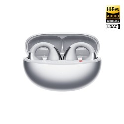 QCY Crossky C30S Silver (QT33S) Open Ear BT6.0 LDAC AAC SBC Earbuds 40h Call noise AI cancelation Du
