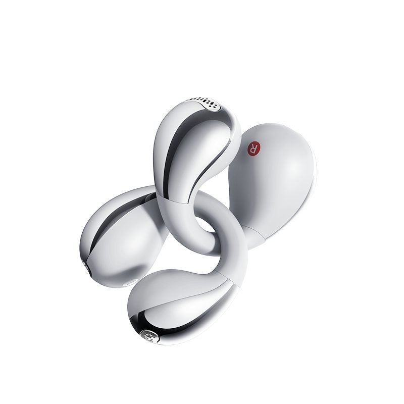 QCY Crossky C30S Silver (QT33S) Open Ear BT6.0 LDAC AAC SBC Earbuds 40h Call noise AI cancelation Du