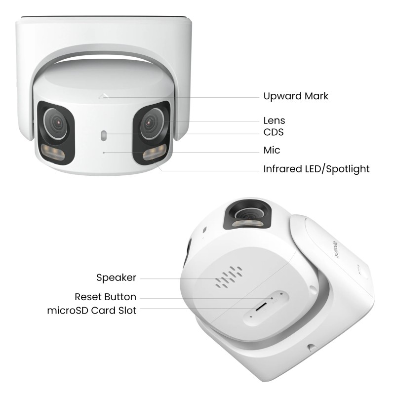 Reolink PRO IP POE Dual Illumination 16.0MP Dome 2.8mm Dual Camera SED RP-PCT16MD — Buy in Cyprus with Fast Delivery