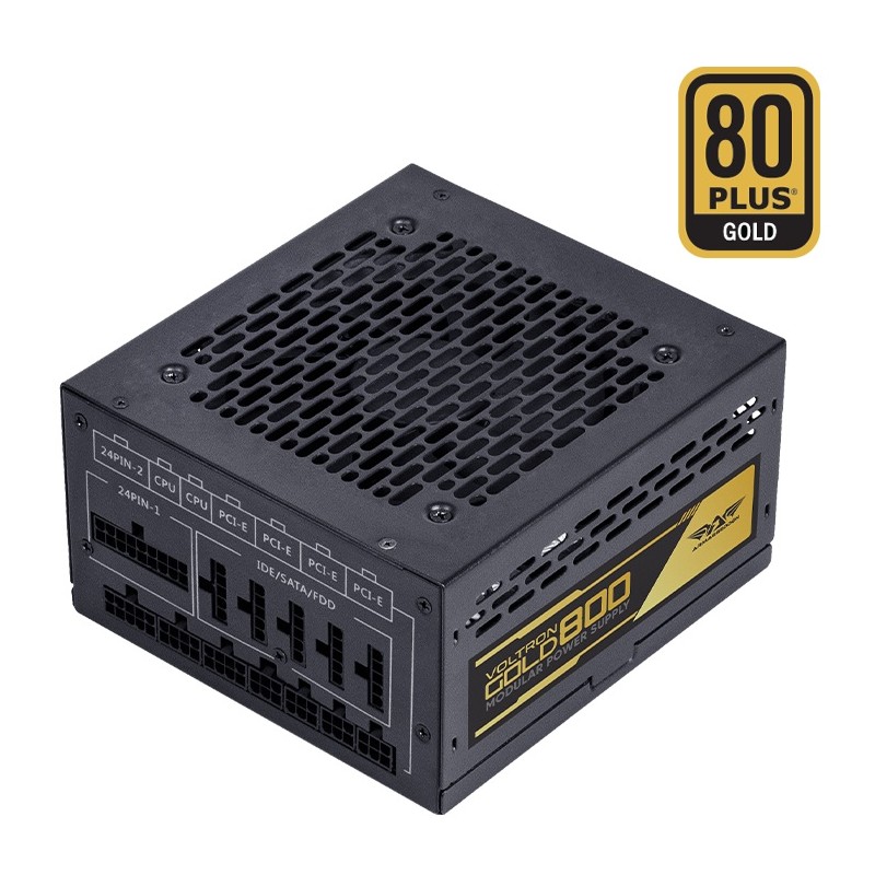 Armaggeddon VOLTRON GOLD 800 Gaming PSU 800W Modular & Certified 80+ Black — Buy in Cyprus with Fast Delivery