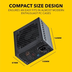 Armaggeddon VOLTRON GOLD 800 Gaming PSU 800W Modular & Certified 80+ Black — Buy in Cyprus with Fast Delivery