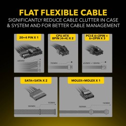 Armaggeddon VOLTRON GOLD 800 Gaming PSU 800W Modular & Certified 80+ Black — Buy in Cyprus with Fast Delivery