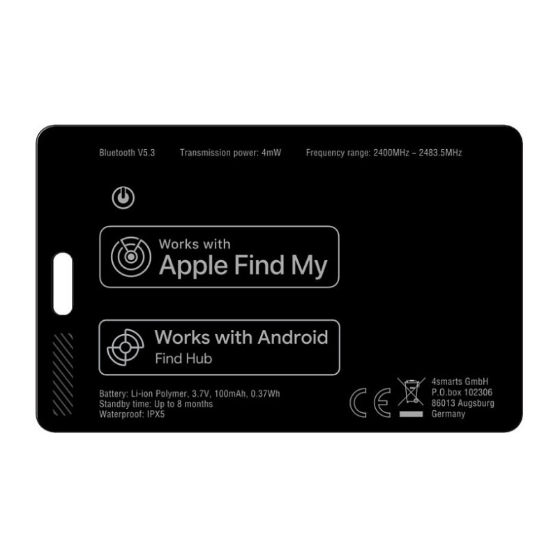 4smarts Standort-Finder SkyTag Card Duos ReCharge black — Buy in Cyprus with Fast Delivery