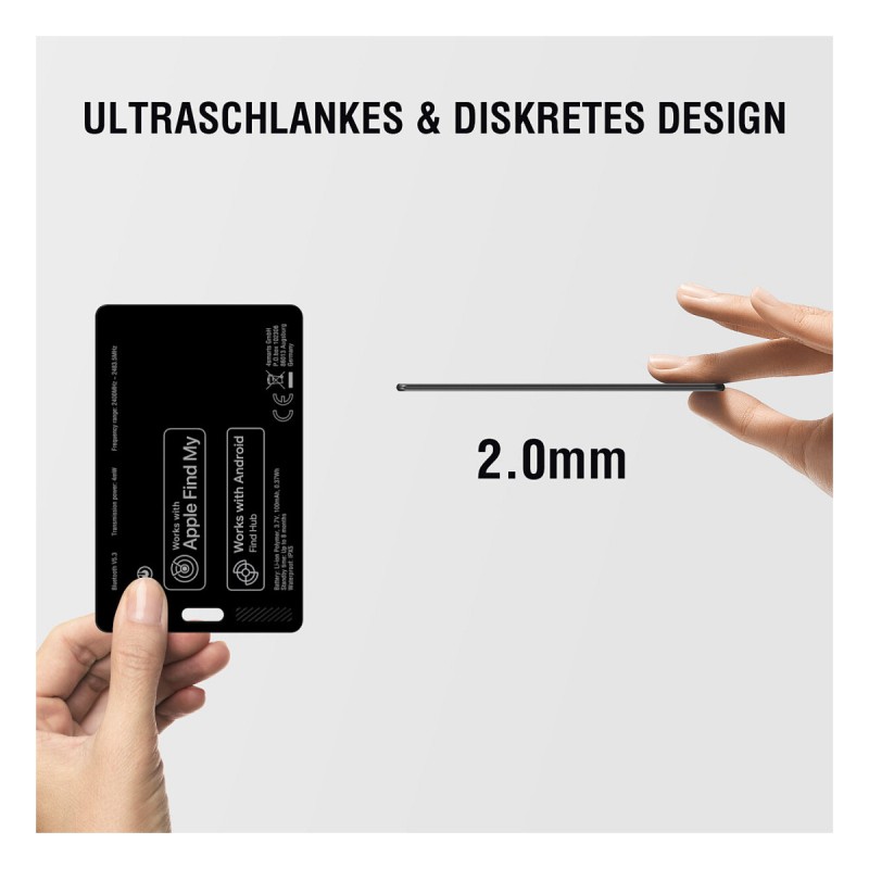4smarts Standort-Finder SkyTag Card Duos ReCharge black — Buy in Cyprus with Fast Delivery