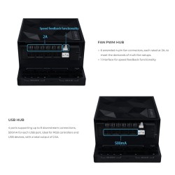 Lian Li EG-HUB01W White Detachable PSU USB & Fan Hub - for Edge Gold — Buy in Cyprus with Fast Delivery