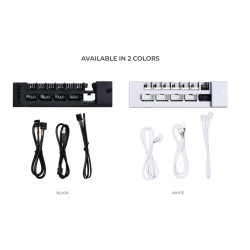 Lian Li EG-HUB01W White Detachable PSU USB & Fan Hub - for Edge Gold — Buy in Cyprus with Fast Delivery