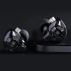 KZ EDX PRO Black No Mic - IEM 3,5 In Ear Monitor Earphones, 1DD Dynamic, HIFI bass, Noise Cancelling