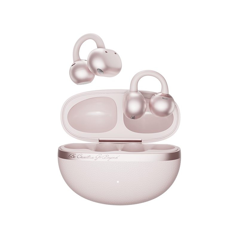 QCY Crossky C50 Pink (CT06) Open Ear Earclip, BT 6.0, IPX5 waterproof, 35h — Buy in Cyprus with Fast Delivery