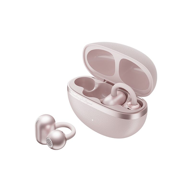 QCY Crossky C50 Pink (CT06) Open Ear Earclip, BT 6.0, IPX5 waterproof, 35h — Buy in Cyprus with Fast Delivery