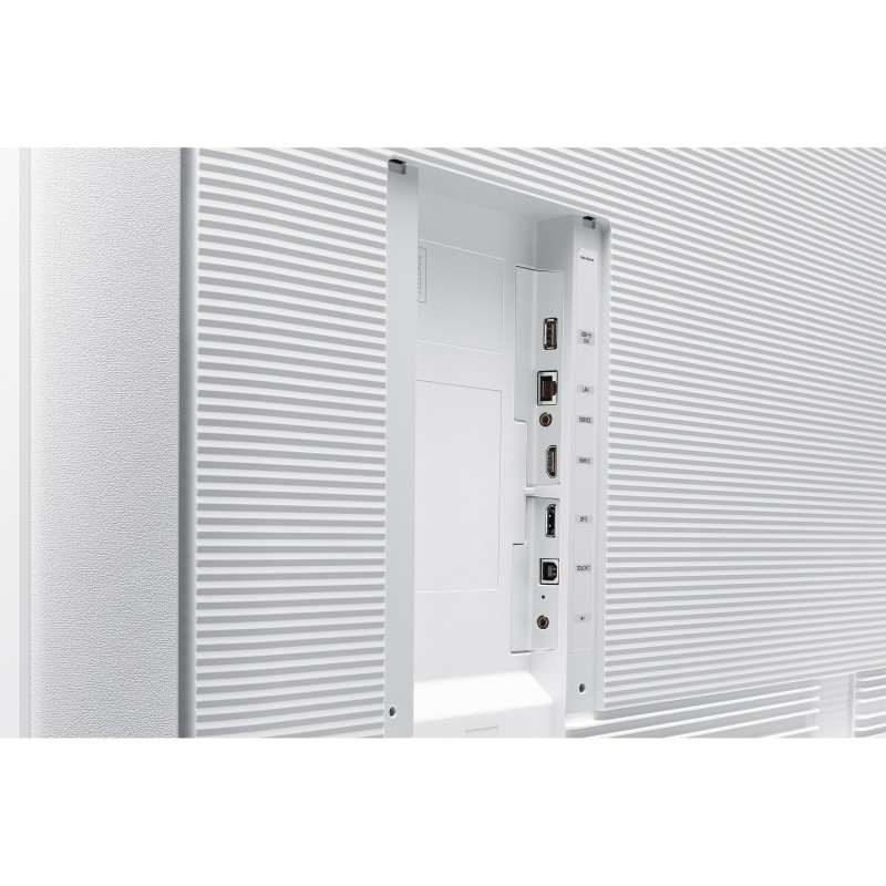 Samsung Flip Pro WM65B - 65" 4K UHD (3840x2160) MultiTouch Display, Tizen, 32GB, USB-C/HDMI/DP, White/Grey