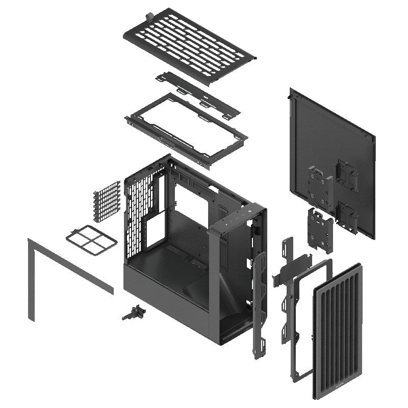 HAVN BF 360 Black without fans - premium ATX mid-tower — Buy in Cyprus with Fast Delivery