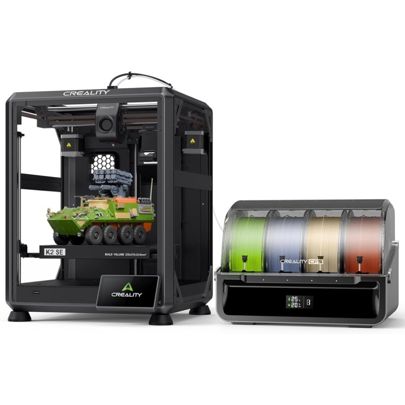 CREALITY K2 SE COMBO - with CFS FDM Semi Enclosed 3d Printer 500mm s multicolor 220x215x245mm