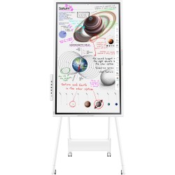 Samsung Flip Pro WM65B - 65" 4K UHD (3840x2160) MultiTouch Display, Tizen, 32GB, USB-C/HDMI/DP, White/Grey