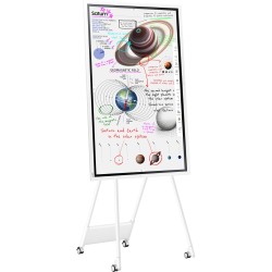 Samsung Flip Pro WM65B - 65" 4K UHD (3840x2160) MultiTouch Display, Tizen, 32GB, USB-C/HDMI/DP, White/Grey