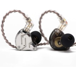 KZ ZS10 PRO Black No Mic - IEM 3,5 Musician In Ear Monitor Earphones, 4BA+1DD 5 Driver 10mm, metal