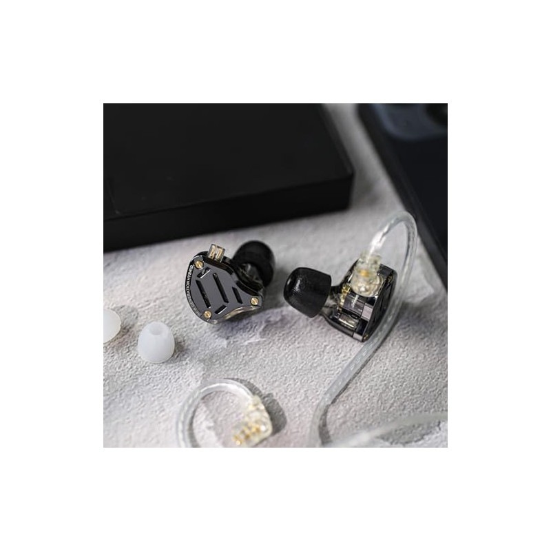 KZ ZS10 PRO 2 With HD Mic - IEM 3,5 In Ear Monitor Earphones, 4-level switch, Hybrid 10mm, metal, st