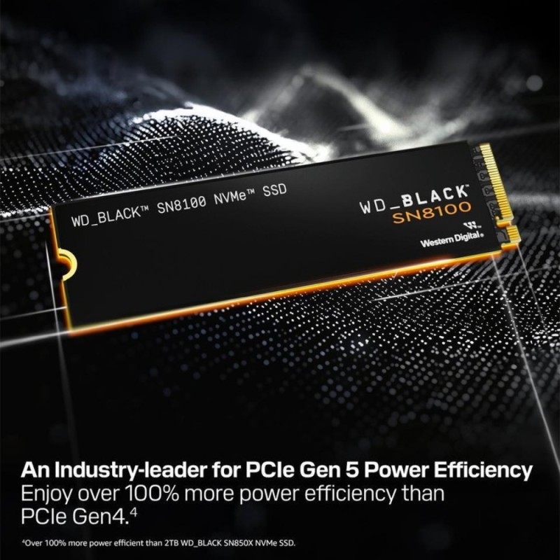 Western Digital Black SN8100 4TB M.2 NVMe SSD - PCIe 5.0 x4 14900 MB/s - WDS400T1X0M-00CMT0 (Boxed)