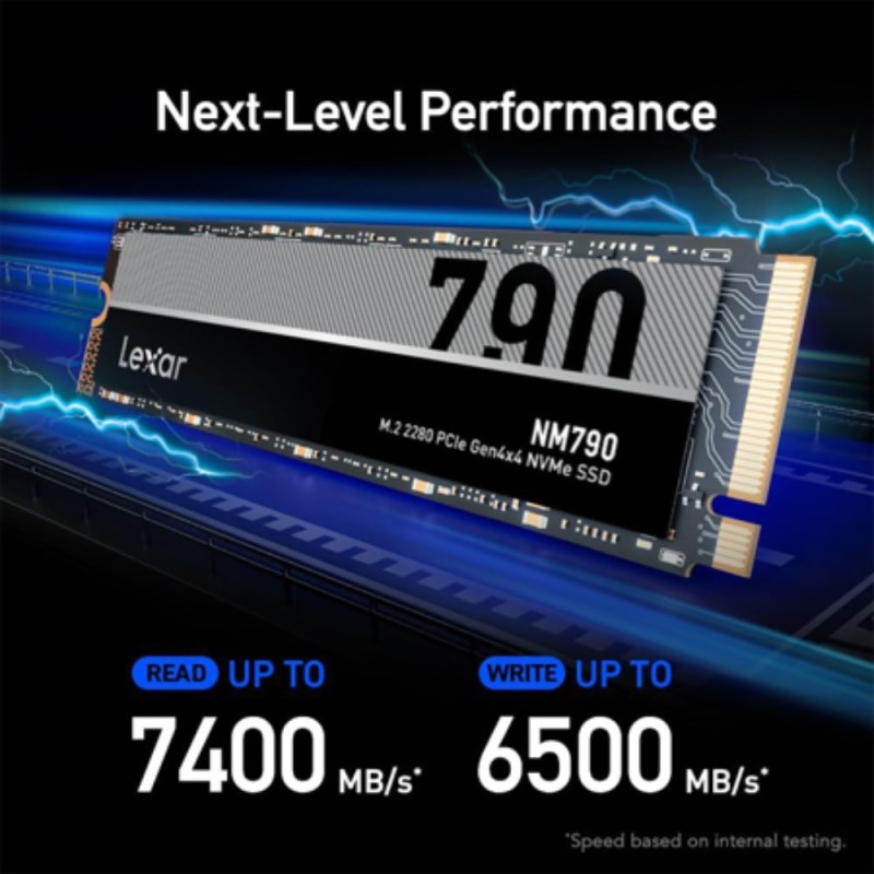 Lexar NM790 4TB M.2 NVMe SSD - PCIe 4.0 x4 7400 MB/s - LNM790X004T-RNNNG (Boxed) — Buy in Cyprus with Fast Delivery