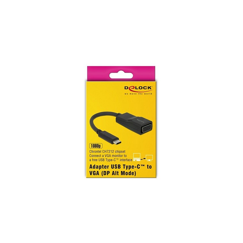 Adapter USB Type-C Stecker to VGA Buchse (DP Alt Mode) — Buy in Cyprus with Fast Delivery