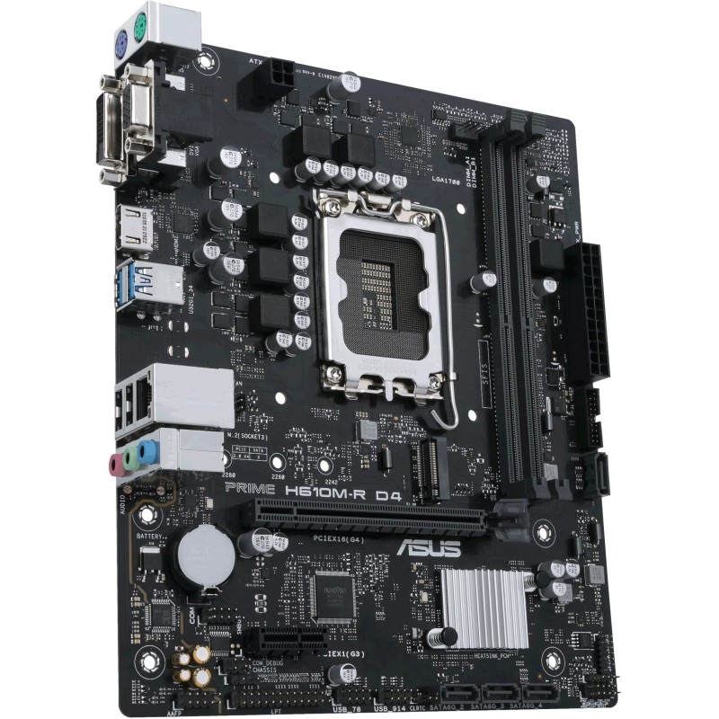 ASUS PRIME H610M-R D4 - LGA1700 Micro-ATX Motherboard - DDR4, up to 64GB — Buy in Cyprus with Fast Delivery