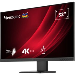 ViewSonic VG3208-4K - 32" 4K UHD VA Monitor (HDR10), 60Hz, 4ms, 2x HDMI + DP, Height-Adjustable, Black