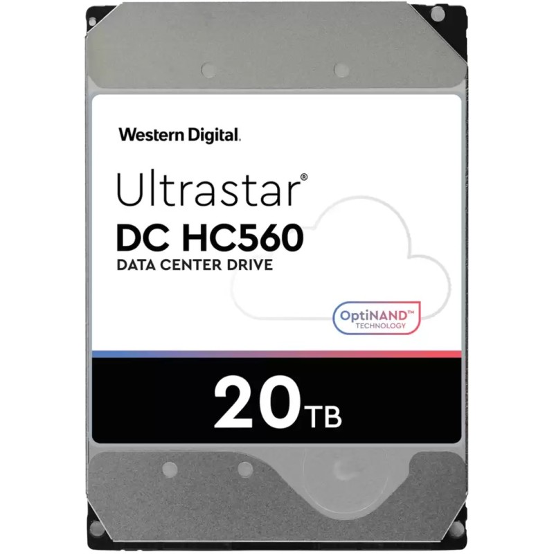 WD Ultrastar DC HC560 - 20TB 7200RPM 512MB Cache - 3.5in SATA III Enterprise/Data Center HDD