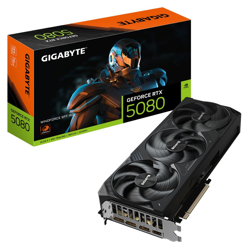 RTX 5080 16GB Gigabyte Windforce SFF GDDR7 3Fan — Buy in Cyprus with Fast Delivery