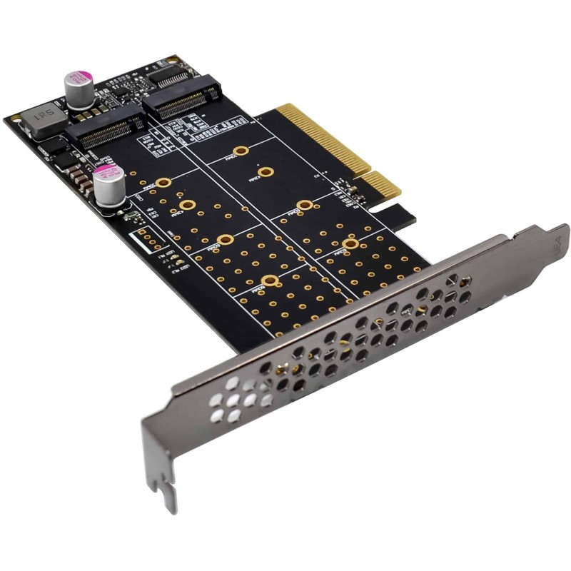 76660N PCI EXPRESS CARD TO 2x INTERNAL NVME M.2 KEY-BIFURCATION PCIEx8 INLINE — Buy in Cyprus with Fast Delivery