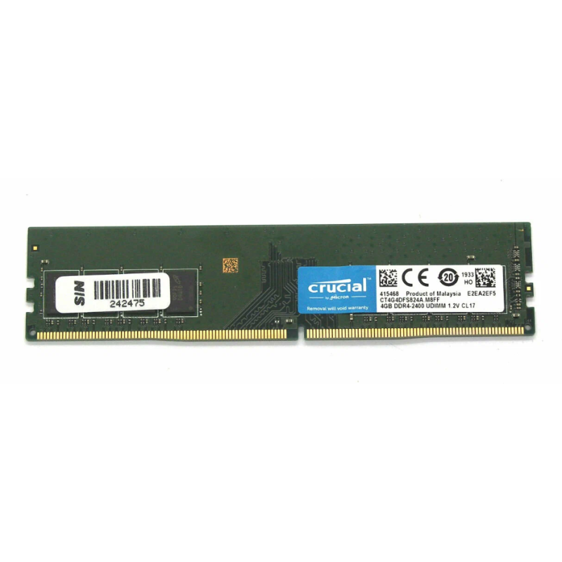 RAM 4GB DDR4 2400 Crucial  UDIMM 1.2V  CT4G4DFS824A — Buy in Cyprus with Fast Delivery