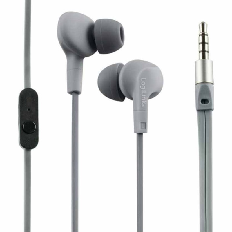 Buy HS0041 STEREO IN-EAR HEADSET, WARER RESISTANT (IPX6), GREY LOGILINK in Cyprus, Nicosia, Limassol, Larnaka, Pafos