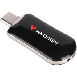 Verbatim Plectra USB-C Flash Drive - 30225 - 128GB Black, USB 3.2 Gen1, 100MB/s, Capless — Buy in Cyprus with Fast Delivery